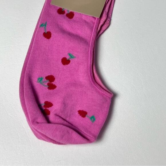 J.Crew Womens Heart and Cherries No Show Ankle Socks  New with tag - Picture 11 of 11